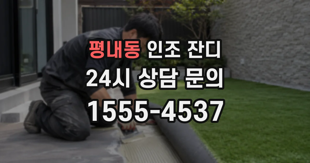 평내동 인조 잔디