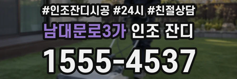 남대문로3가 인조 잔디
