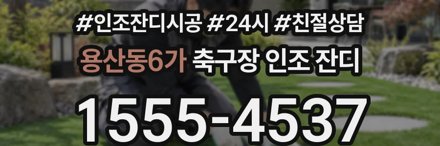 용산동6가 축구장 인조 잔디