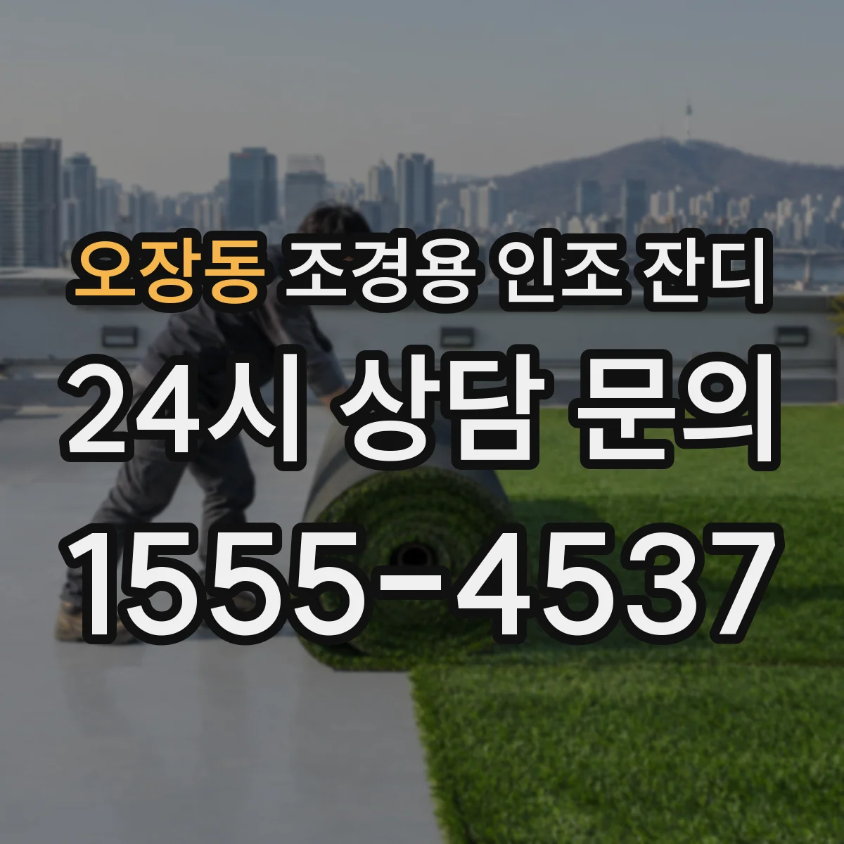 오장동 조경용 인조 잔디