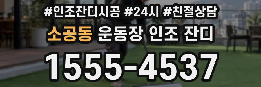소공동 운동장 인조 잔디