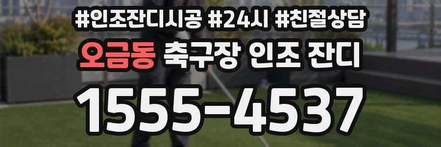 오금동 축구장 인조 잔디