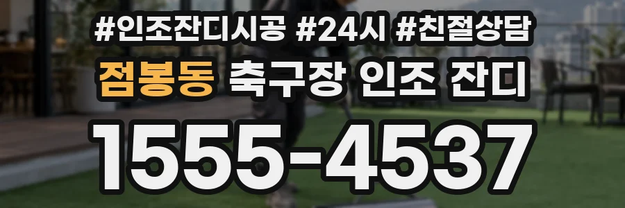 점봉동 축구장 인조 잔디