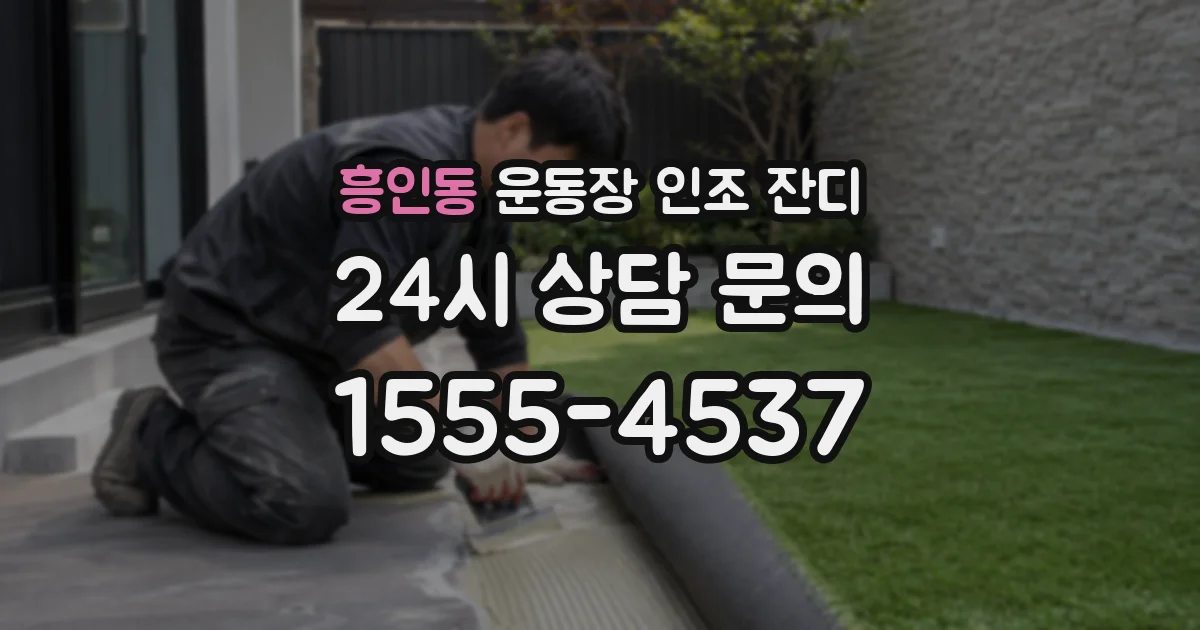 흥인동 운동장 인조 잔디