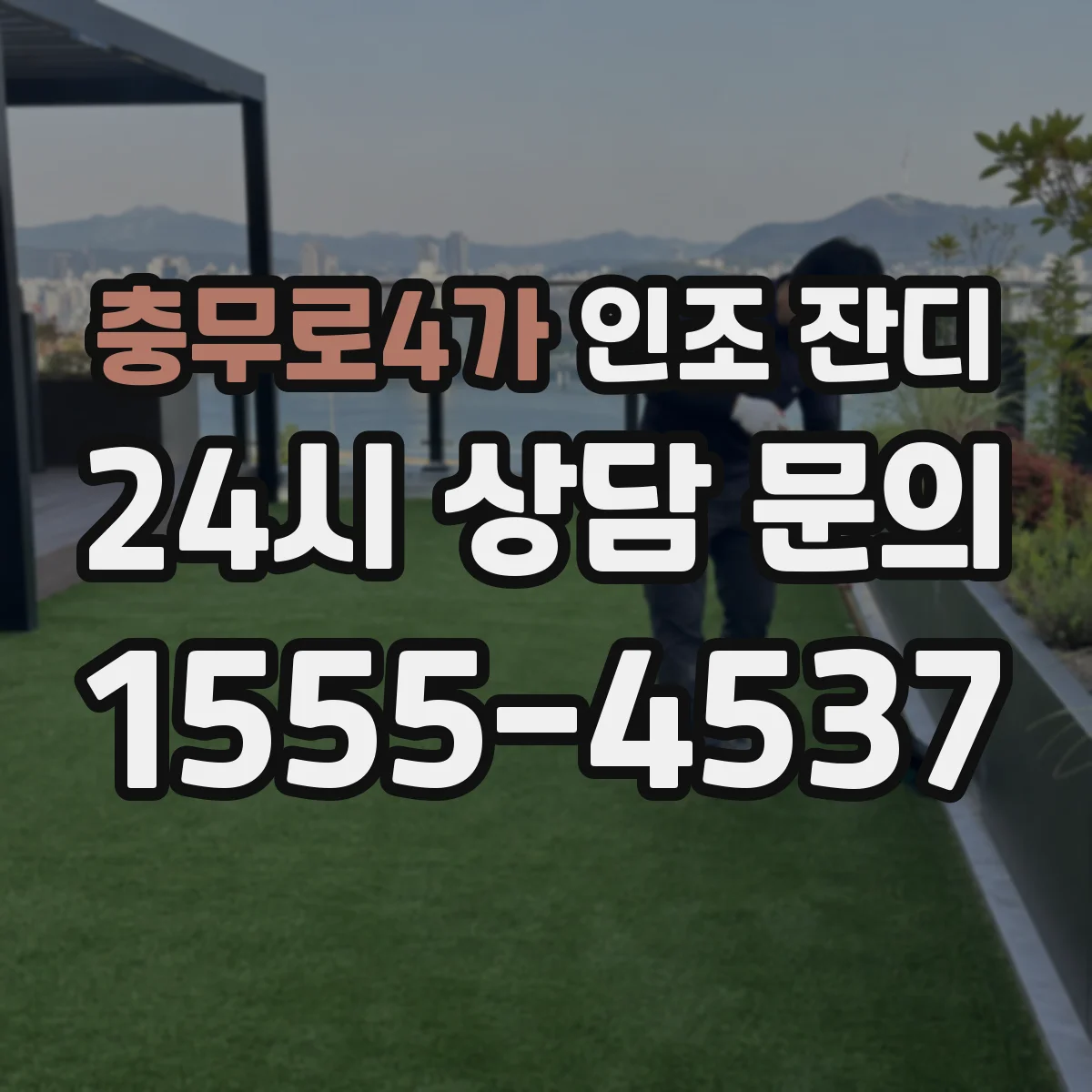 충무로4가 인조 잔디