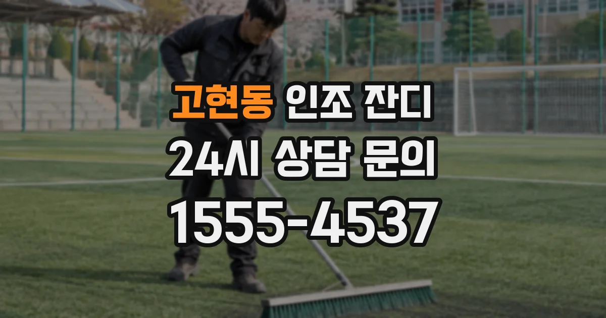 고현동 인조 잔디