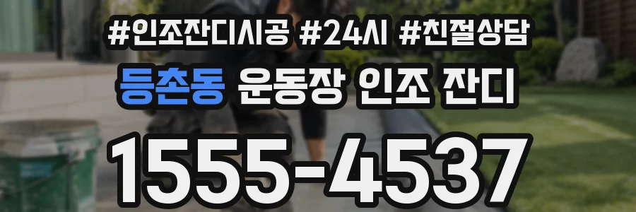 등촌동 운동장 인조 잔디