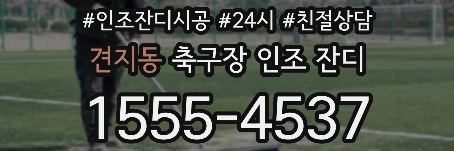 견지동 축구장 인조 잔디