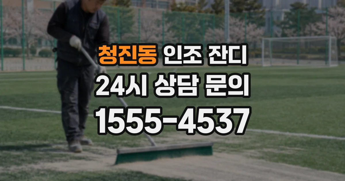 청진동 인조 잔디