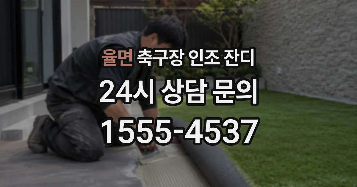 율면 축구장 인조 잔디