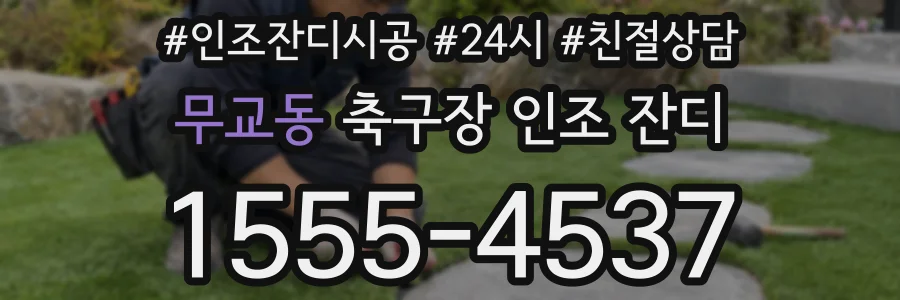 무교동 축구장 인조 잔디
