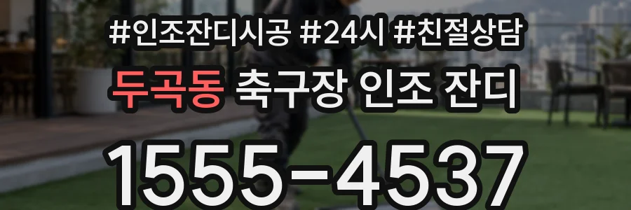 두곡동 축구장 인조 잔디