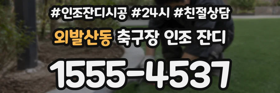 외발산동 축구장 인조 잔디