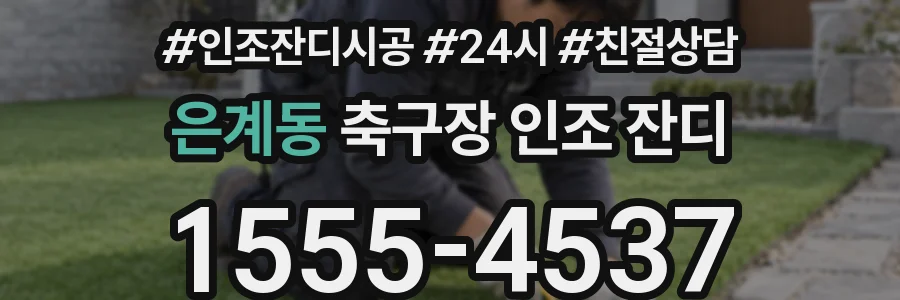 은계동 축구장 인조 잔디