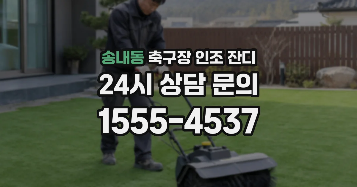 송내동 축구장 인조 잔디