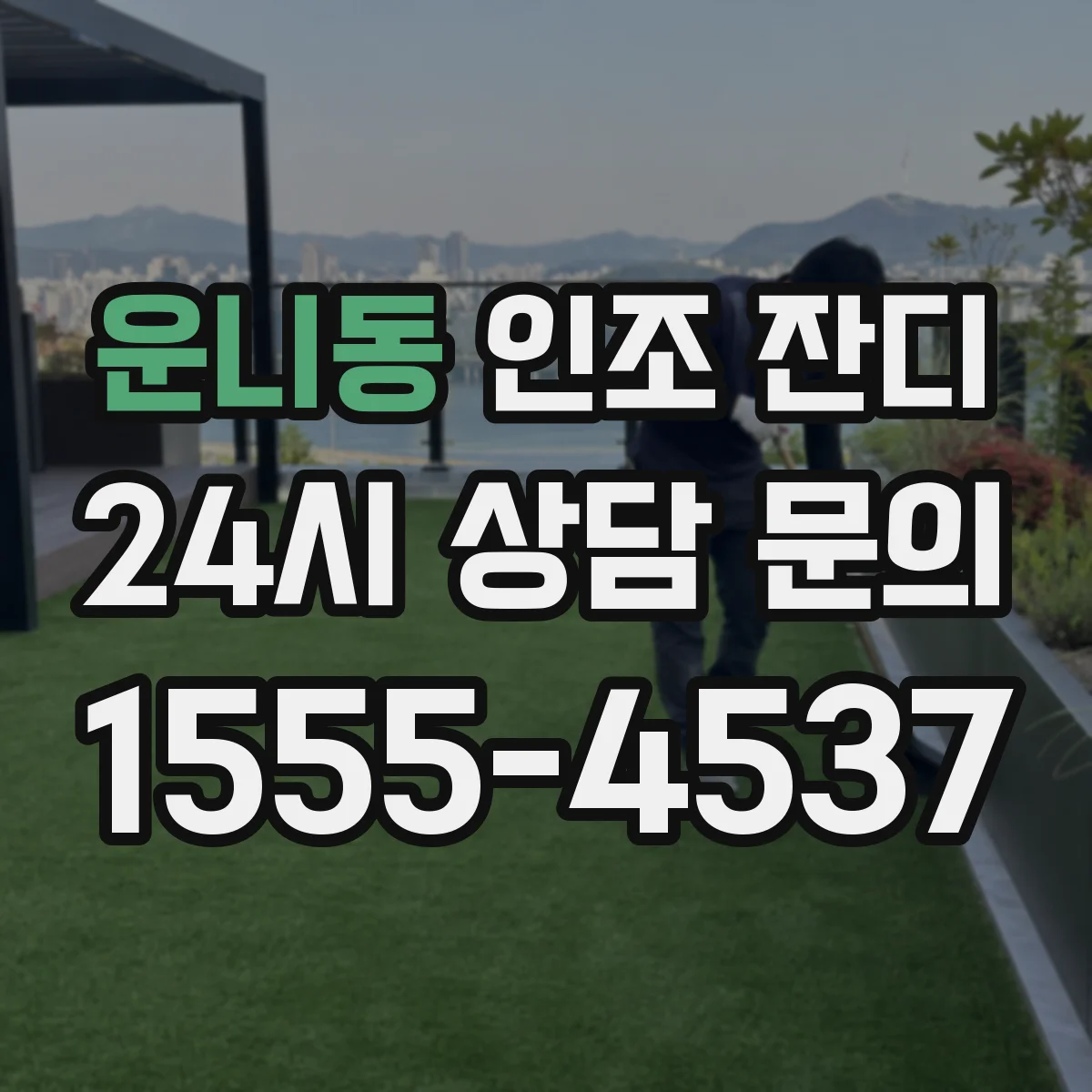 운니동 인조 잔디