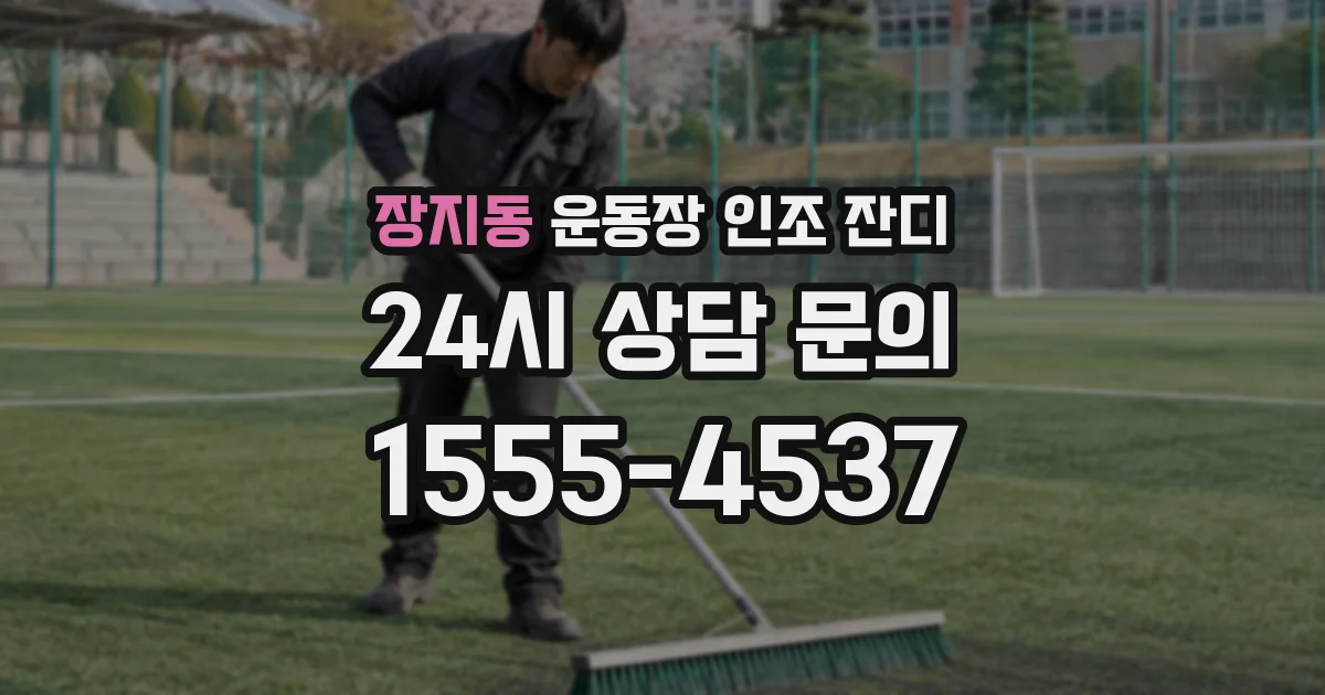 장지동 운동장 인조 잔디