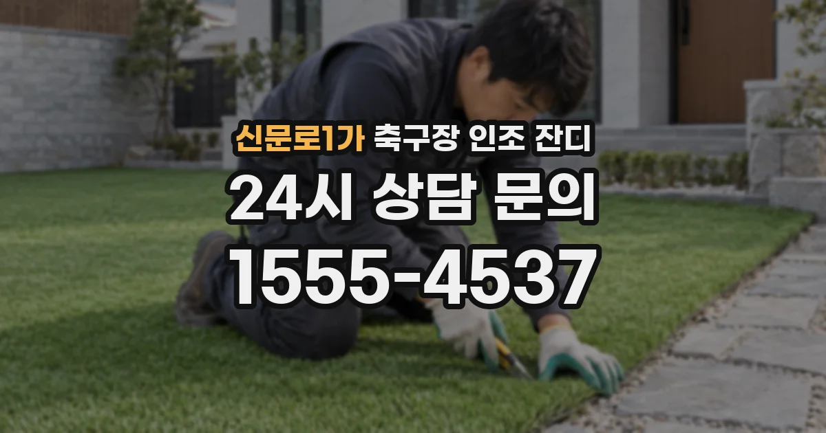 신문로1가 축구장 인조 잔디