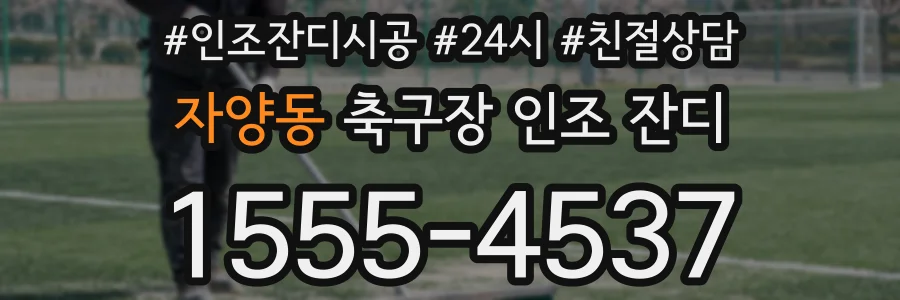 자양동 축구장 인조 잔디