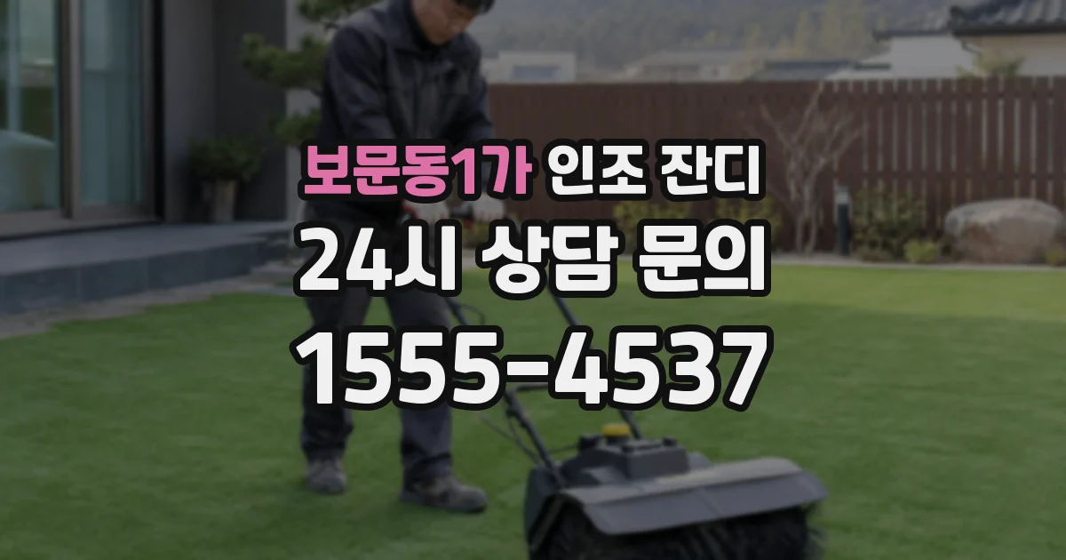 보문동1가 인조 잔디