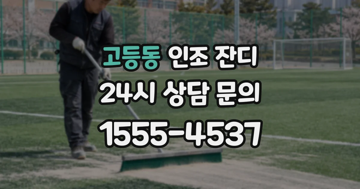 고등동 인조 잔디