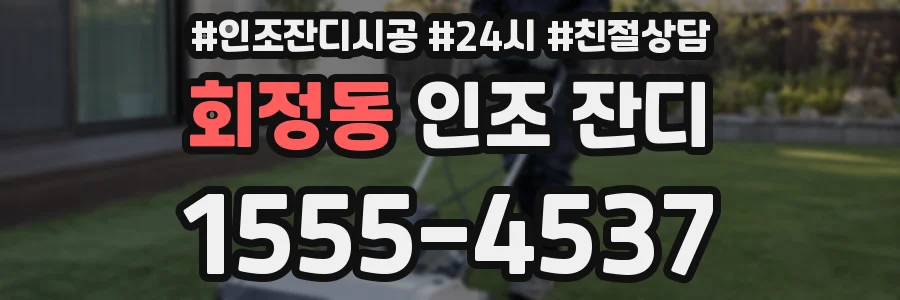 회정동 인조 잔디