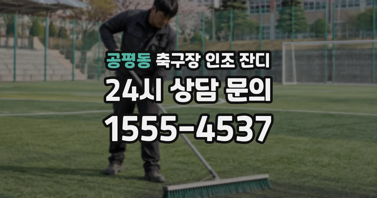 공평동 축구장 인조 잔디