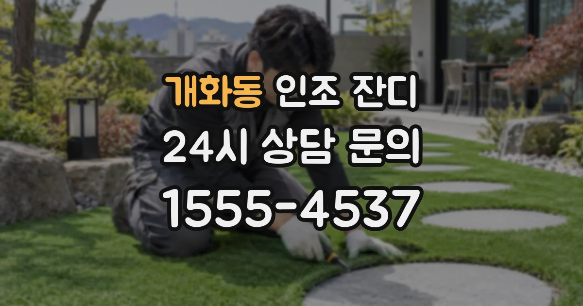 개화동 인조 잔디