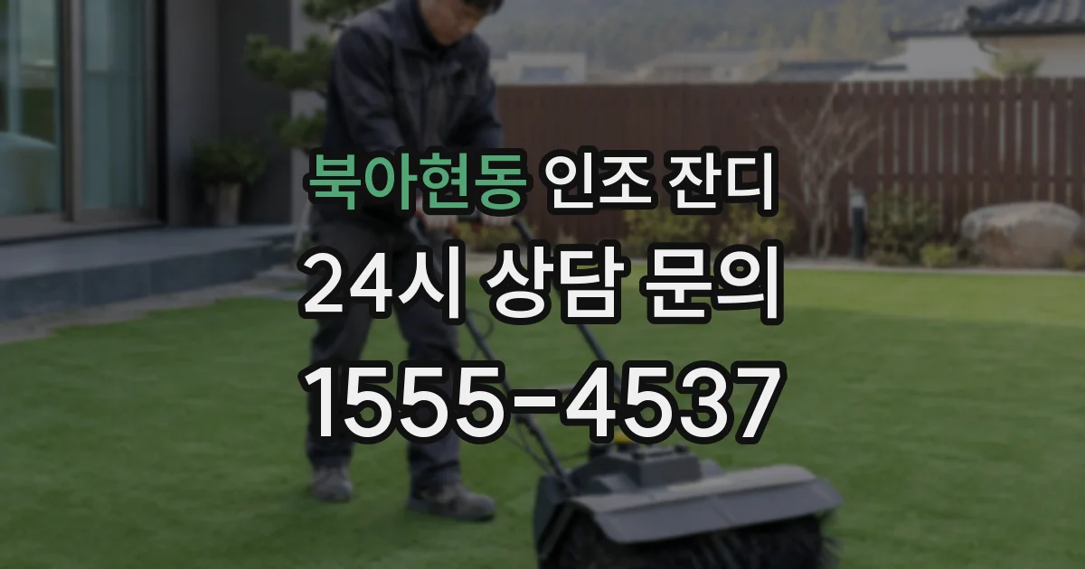 북아현동 인조 잔디
