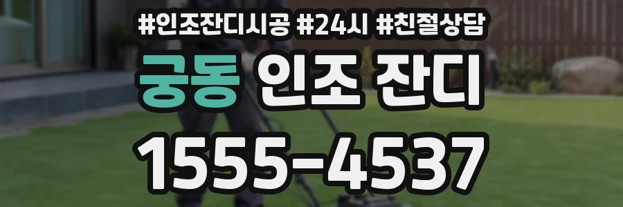 궁동 인조 잔디