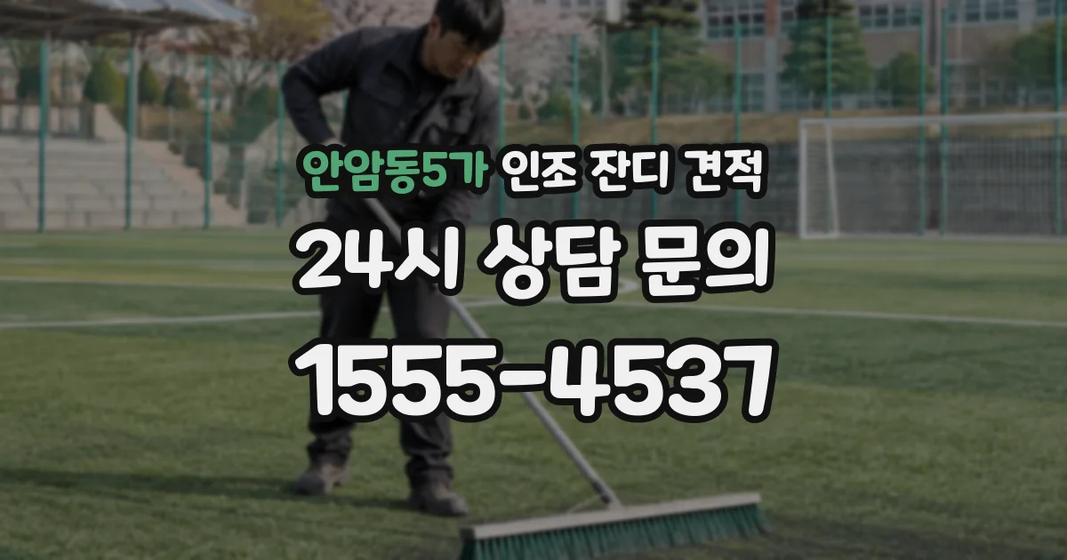 안암동5가 인조 잔디 견적