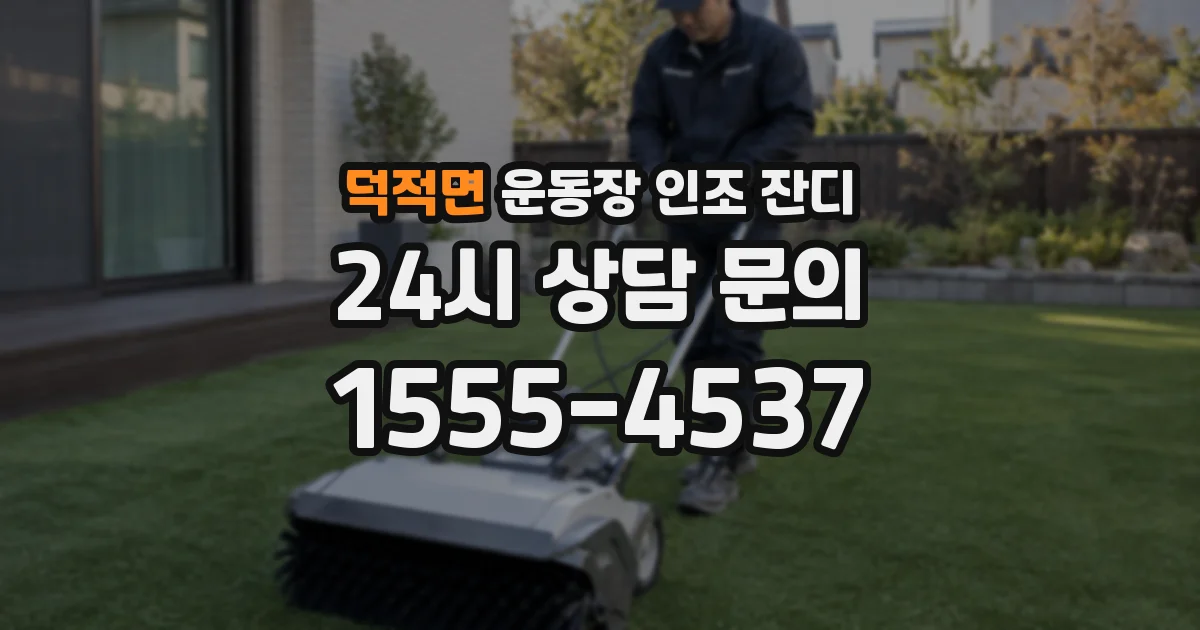 덕적면 운동장 인조 잔디