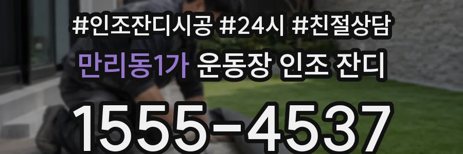 만리동1가 운동장 인조 잔디