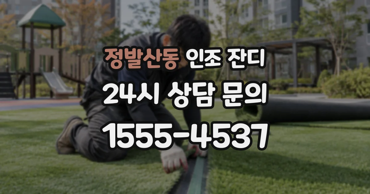 정발산동 인조 잔디