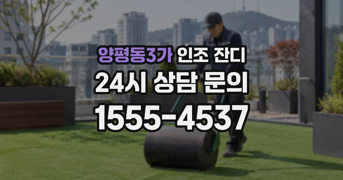 양평동3가 인조 잔디