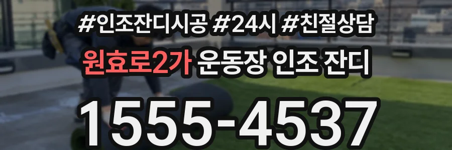 원효로2가 운동장 인조 잔디