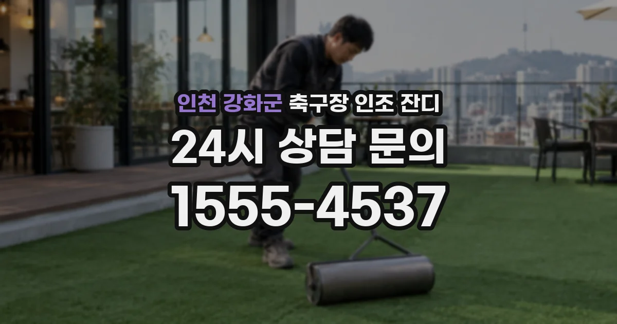 인천 강화군 축구장 인조 잔디
