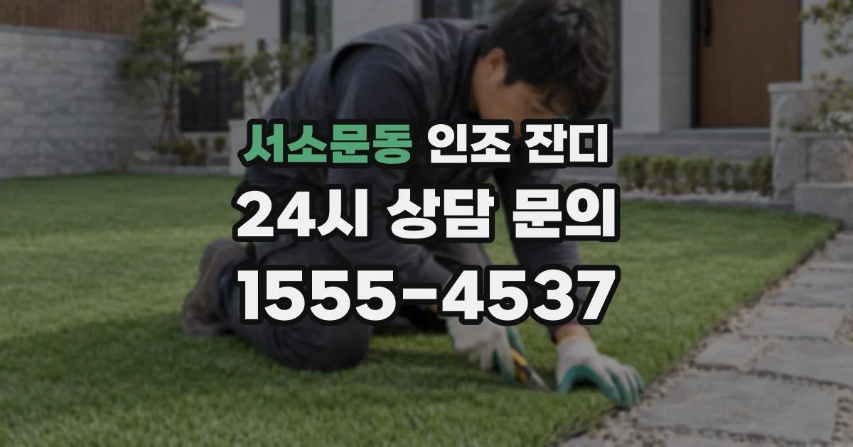 서소문동 인조 잔디