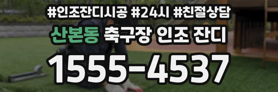 산본동 축구장 인조 잔디