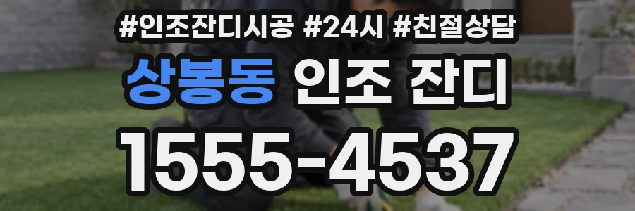 상봉동 인조 잔디
