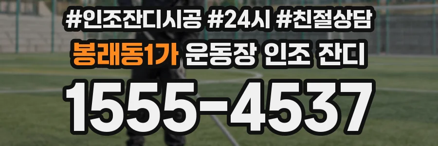 봉래동1가 운동장 인조 잔디