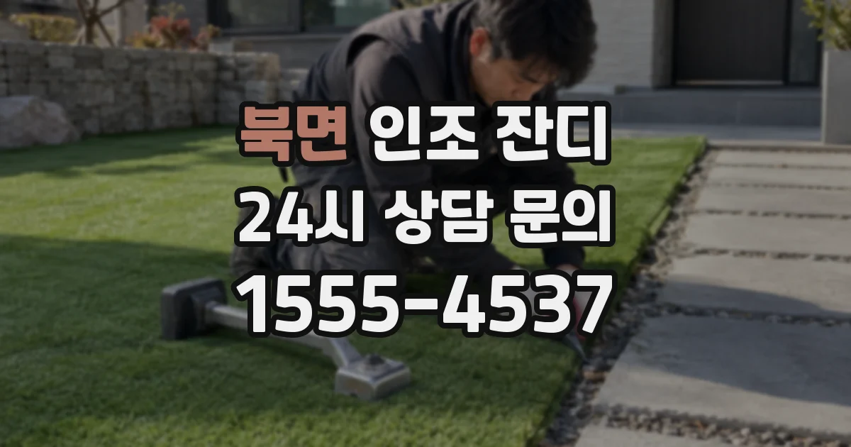 북면 인조 잔디