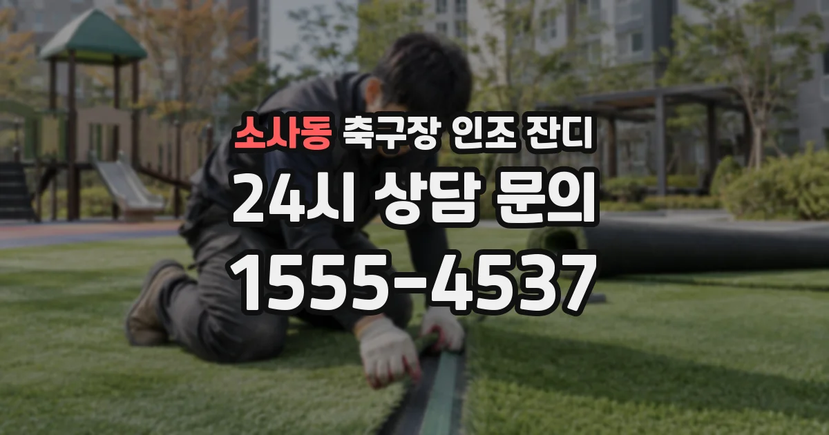 소사동 축구장 인조 잔디