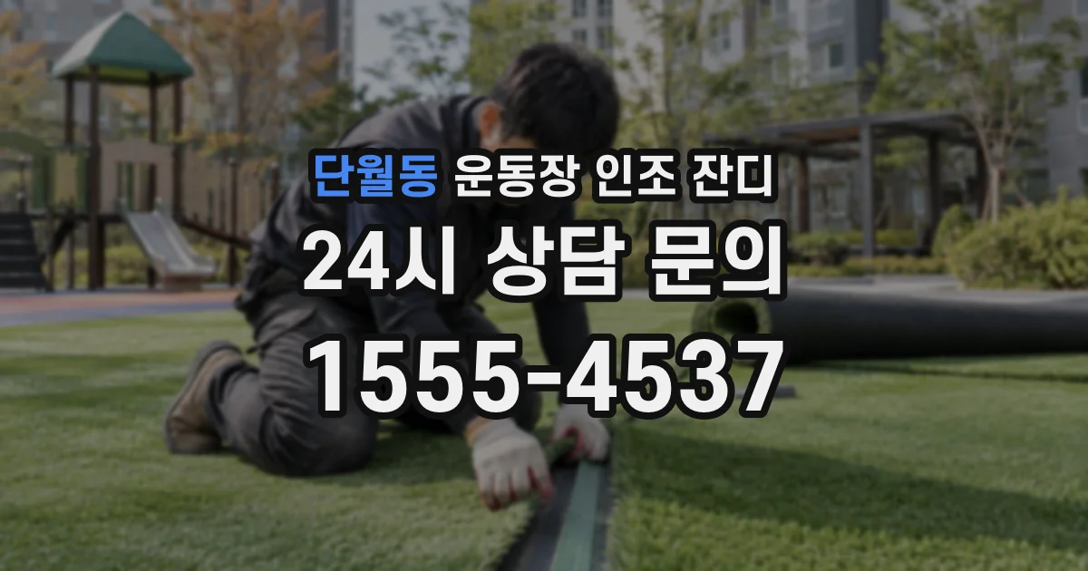 단월동 운동장 인조 잔디