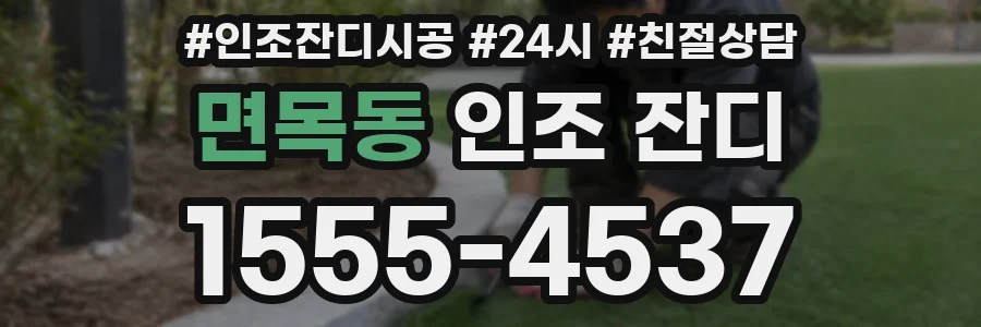 면목동 인조 잔디