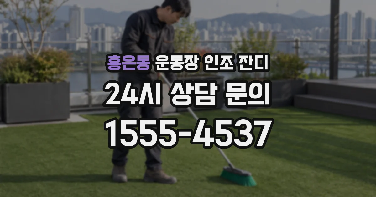 홍은동 운동장 인조 잔디