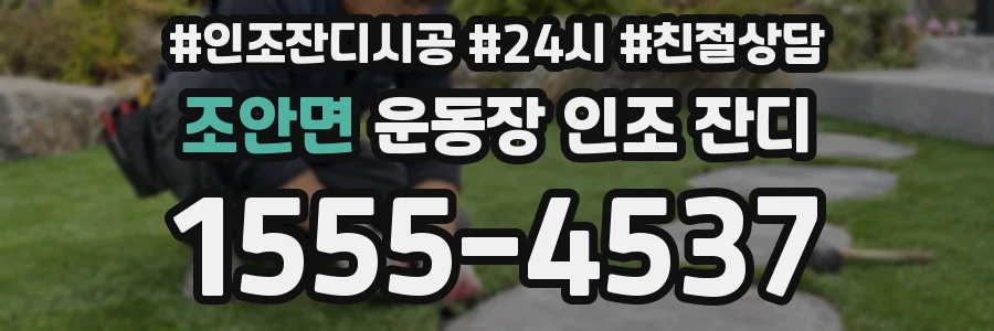 조안면 운동장 인조 잔디
