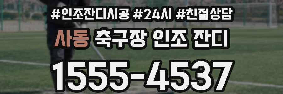사동 축구장 인조 잔디