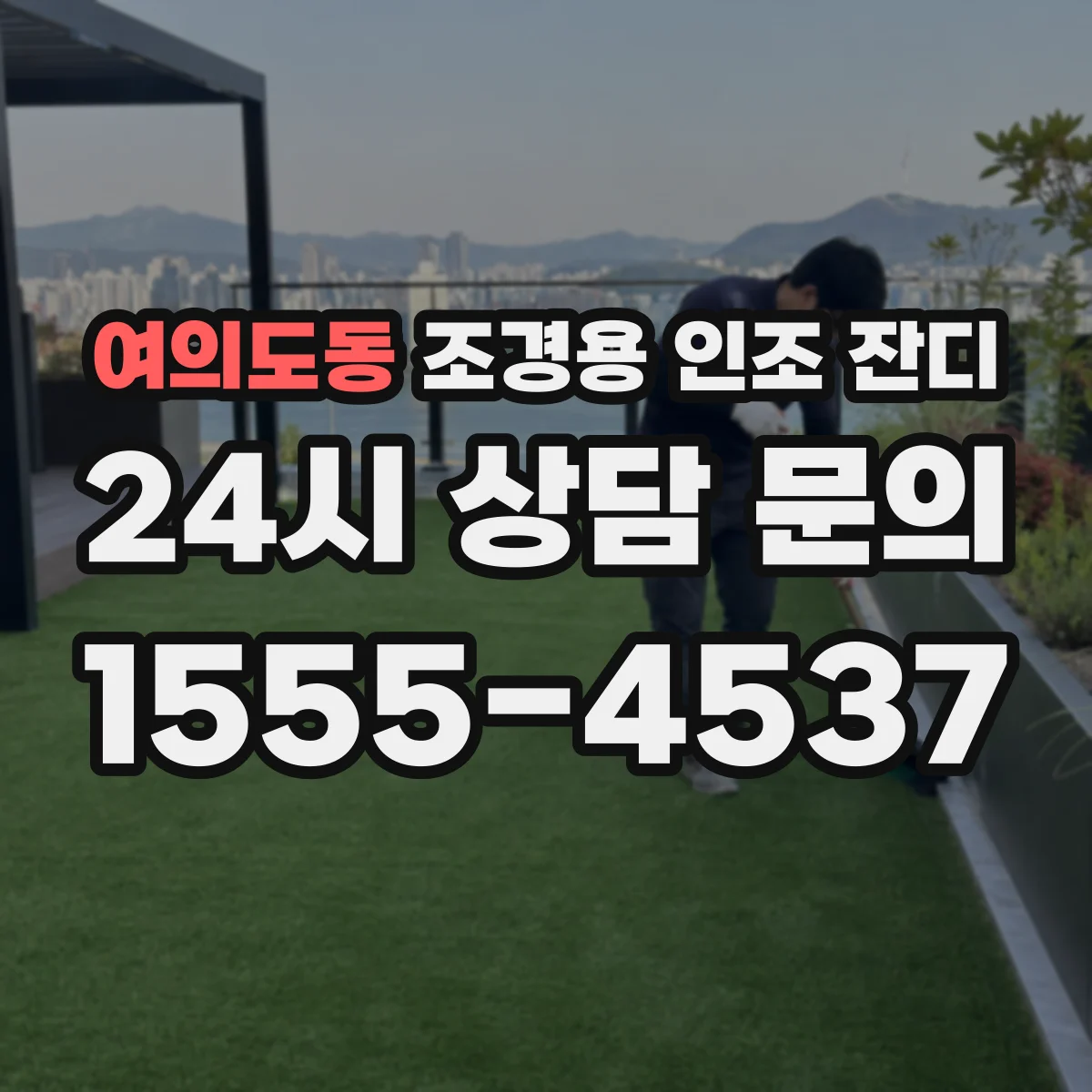 여의도동 조경용 인조 잔디
