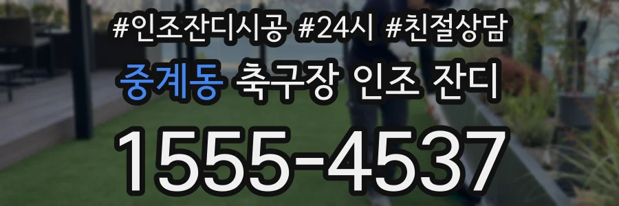 중계동 축구장 인조 잔디